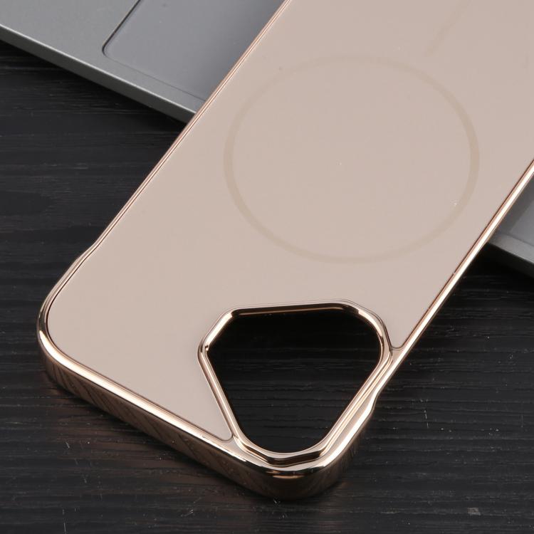 For iPhone 17 Electroplating Frameless Frosted Anti-Glare PC MagSafe Phone Case