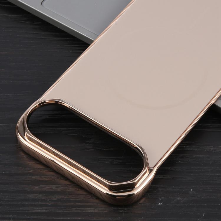 For iPhone Air Electroplating Frameless Frosted Anti-Glare PC MagSafe Phone Case