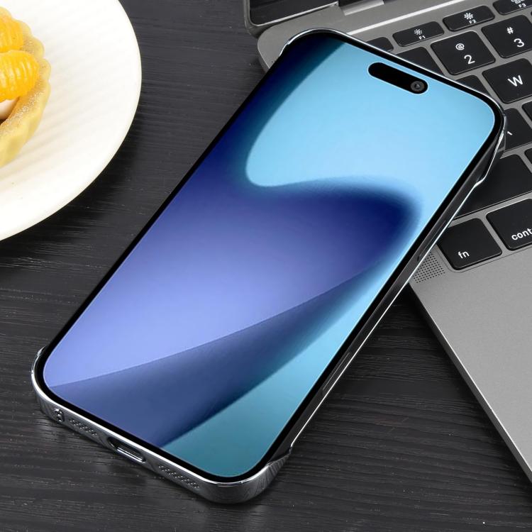 For iPhone Air Electroplating Frameless Frosted Anti-Glare PC MagSafe Phone Case