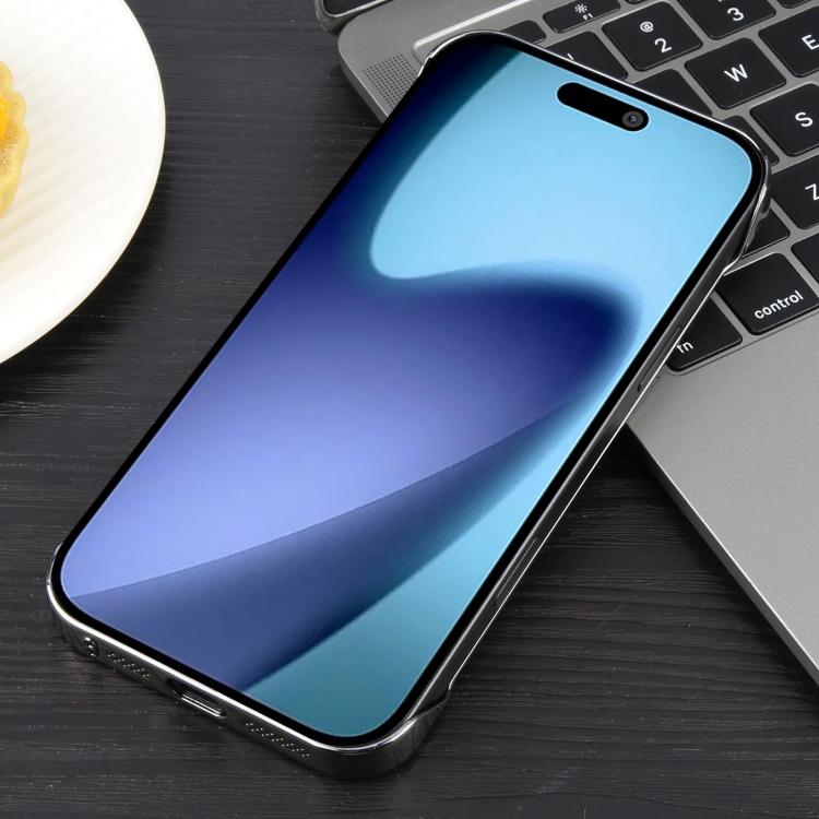 For iPhone Air Electroplating Frameless Frosted Anti-Glare PC MagSafe Phone Case