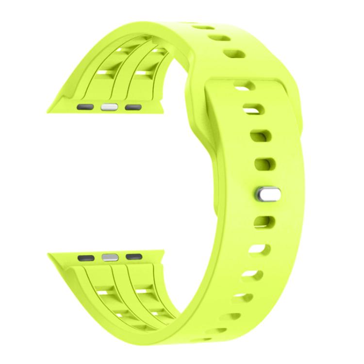 For Apple Watch 46mm / 49mm / 45mm / 44mm Dual-row Breathable Silicone Watch Band