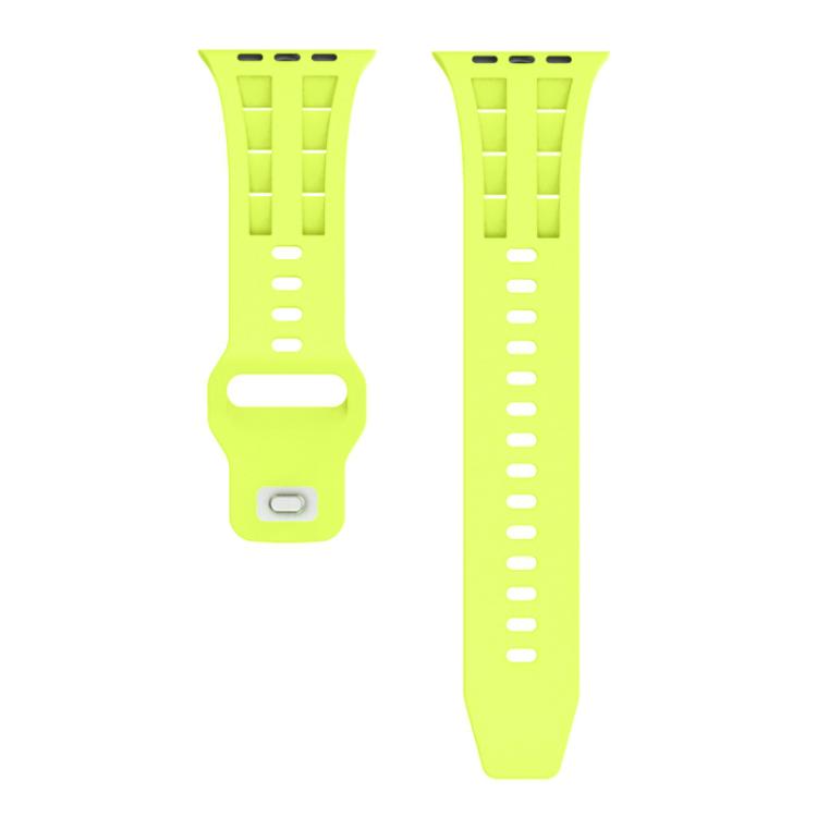 For Apple Watch 46mm / 49mm / 45mm / 44mm Dual-row Breathable Silicone Watch Band
