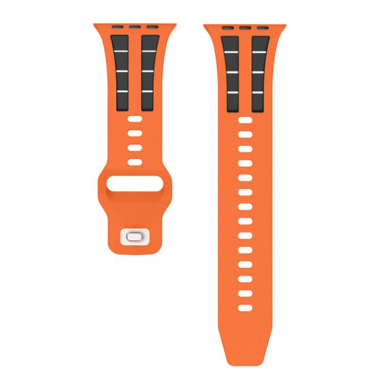 For Apple Watch 46mm / 49mm / 45mm / 44mm Dual-row Breathable Silicone Watch Band