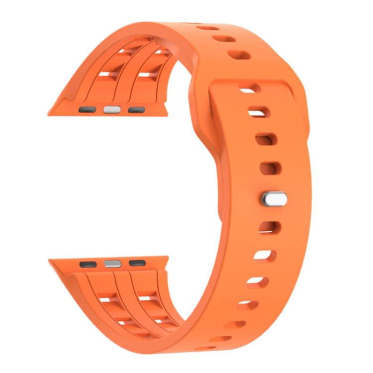 For Apple Watch 46mm / 49mm / 45mm / 44mm Dual-row Breathable Silicone Watch Band