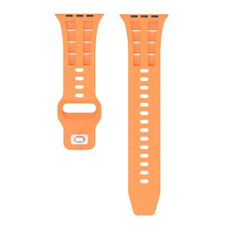 For Apple Watch 46mm / 49mm / 45mm / 44mm Dual-row Breathable Silicone Watch Band