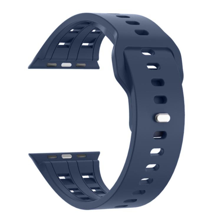 For Apple Watch 46mm / 49mm / 45mm / 44mm Dual-row Breathable Silicone Watch Band
