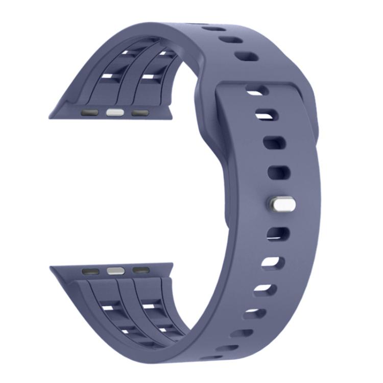 For Apple Watch 46mm / 49mm / 45mm / 44mm Dual-row Breathable Silicone Watch Band