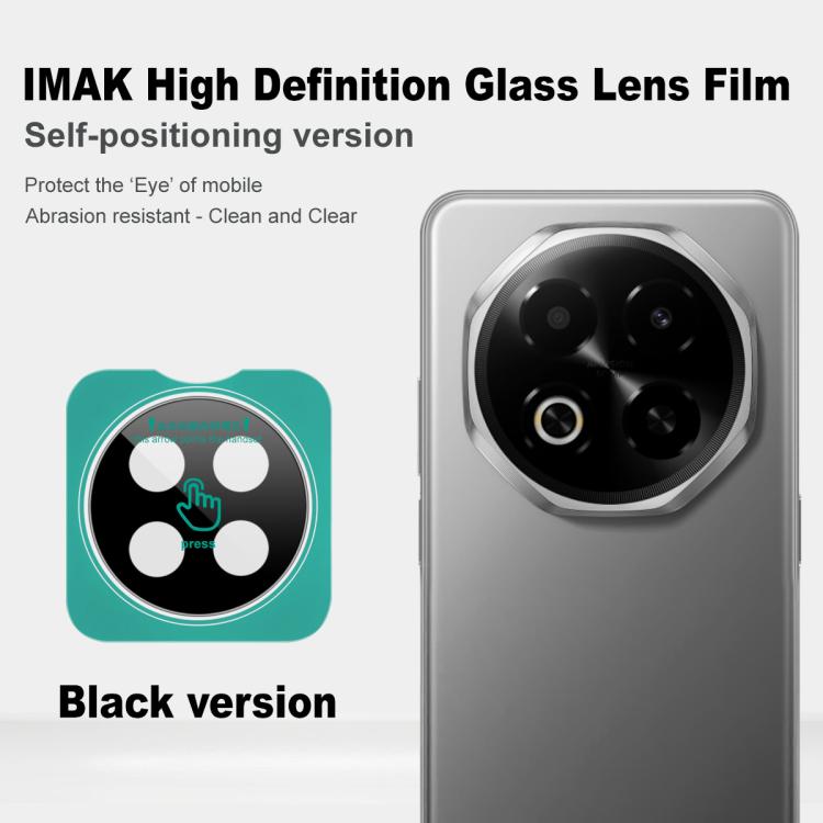 For Meizu Note 16 imak Black Version HD Glass Rear Camera Lens Film, Self-positioning Version