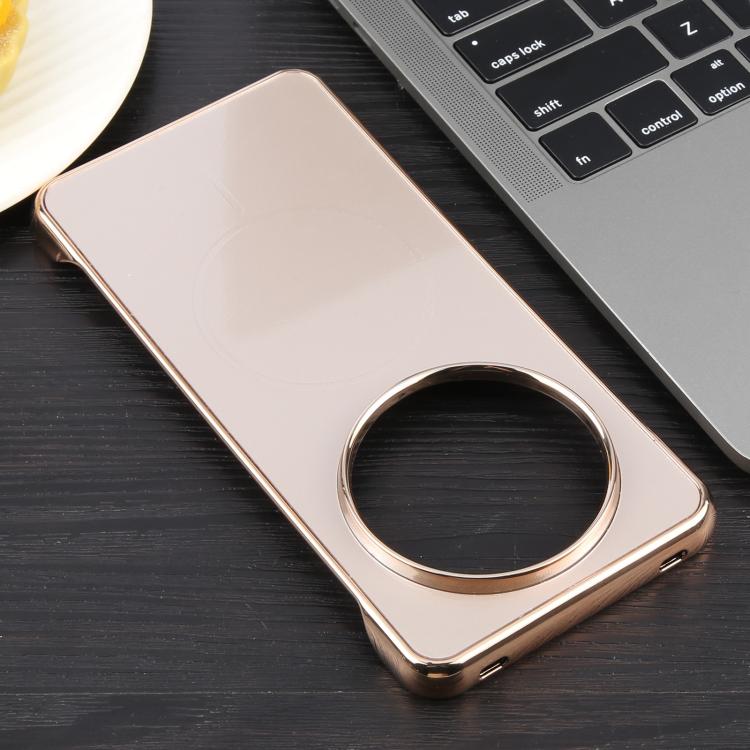 For Huawei Mate 60 Electroplating Frameless Frosted Anti-Glare PC MagSafe Phone Case