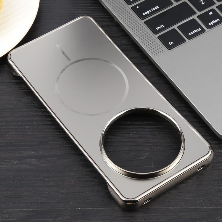 For Huawei Mate 60 Pro Electroplating Frameless Frosted Anti-Glare PC MagSafe Phone Case
