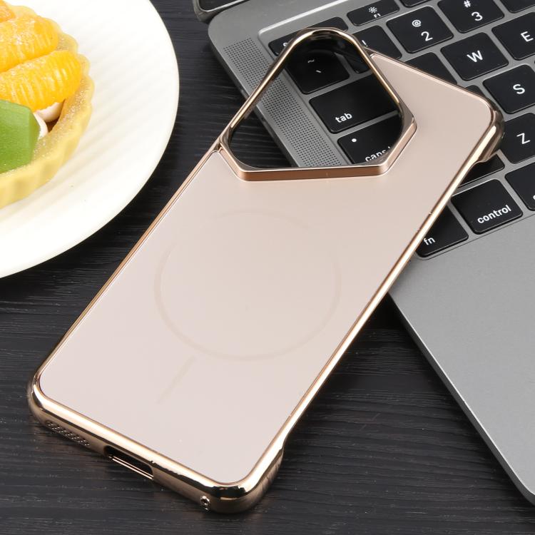 For Huawei Pura 70 Electroplating Frameless Frosted Anti-Glare PC MagSafe Phone Case