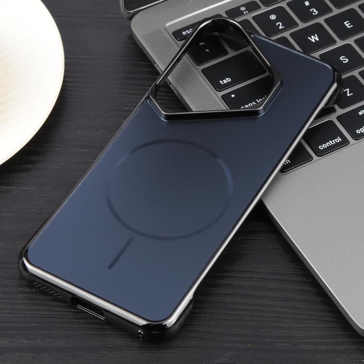 For Huawei Pura 70 Electroplating Frameless Frosted Anti-Glare PC MagSafe Phone Case