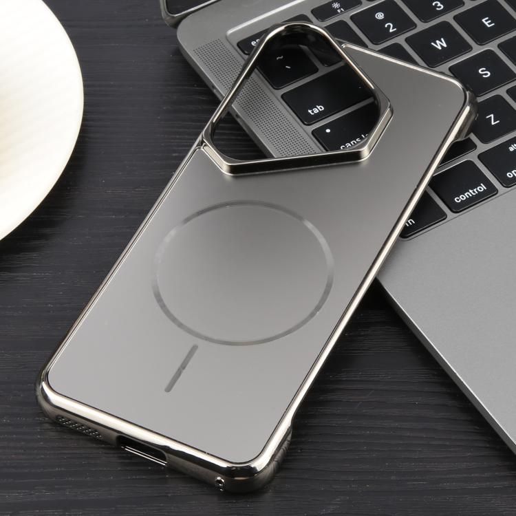 For Huawei Pura 70 Electroplating Frameless Frosted Anti-Glare PC MagSafe Phone Case