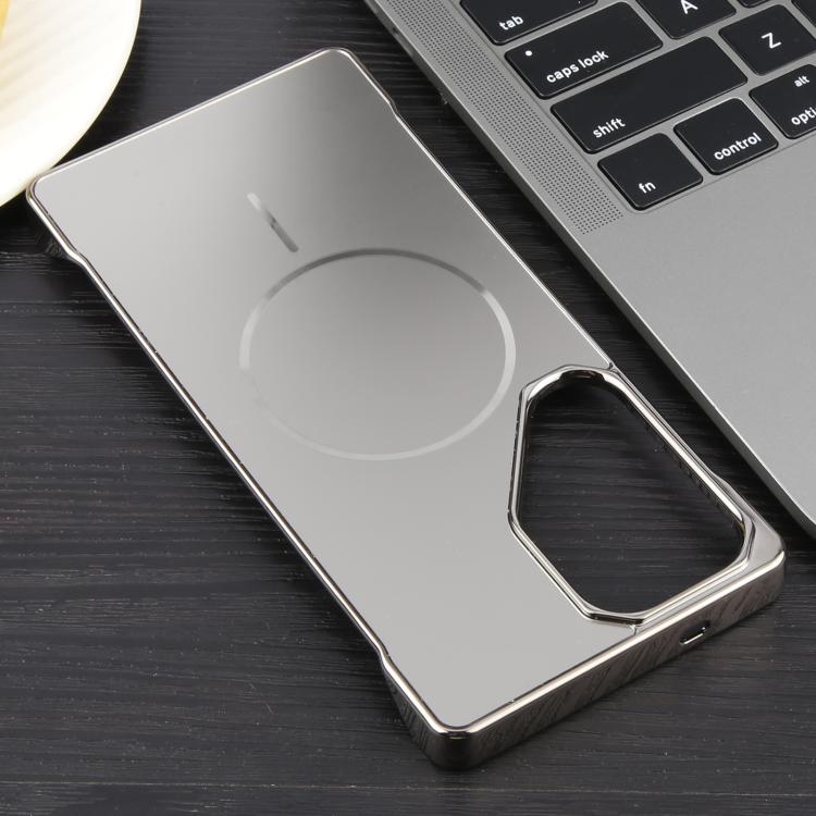For Samsung Galaxy S25 Ultra 5G Electroplating Frameless Frosted Anti-Glare PC MagSafe Phone Case