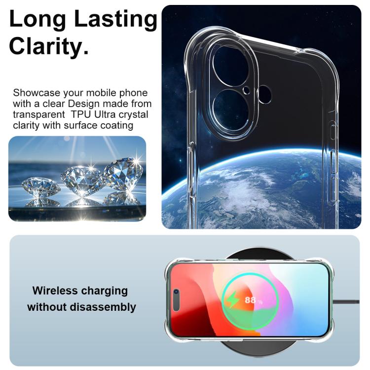For iPhone 17 imak Shockproof Airbag TPU Phone Case