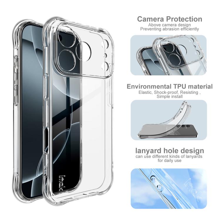 For iPhone 17 Pro imak Shockproof Airbag TPU Phone Case