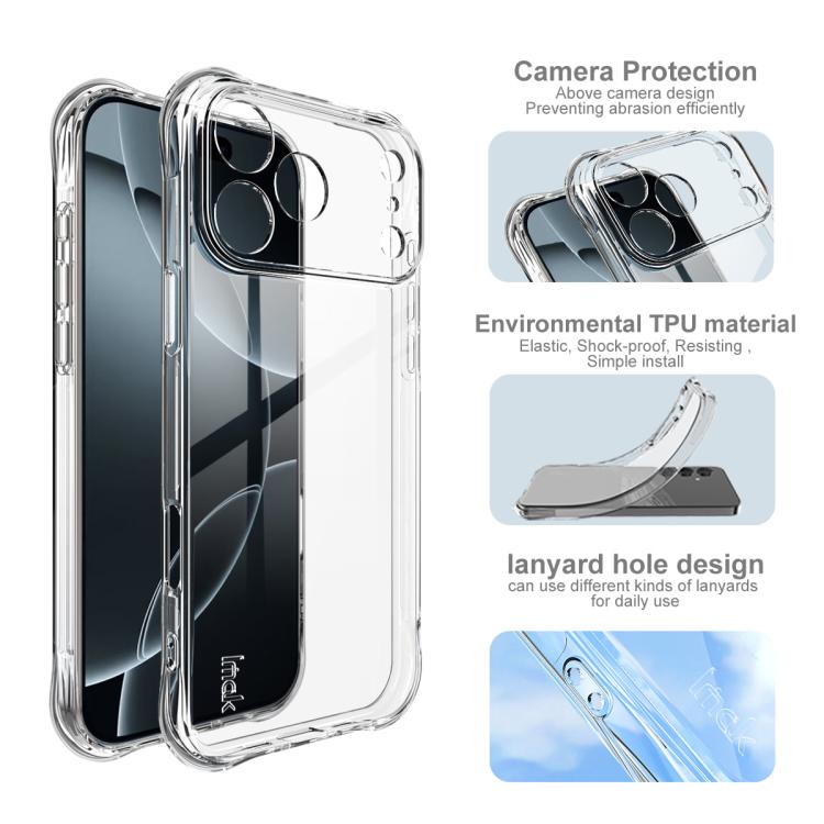 For iPhone 17 Pro Max imak Shockproof Airbag TPU Phone Case