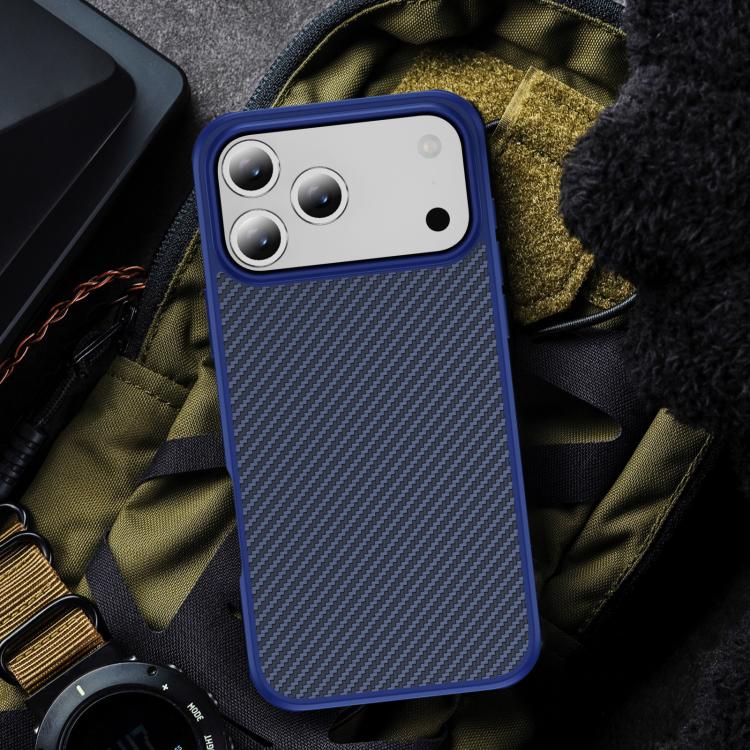 For iPhone 17 Pro Carbon Fiber Texture Skin-feel Acrylic TPU Phone Case