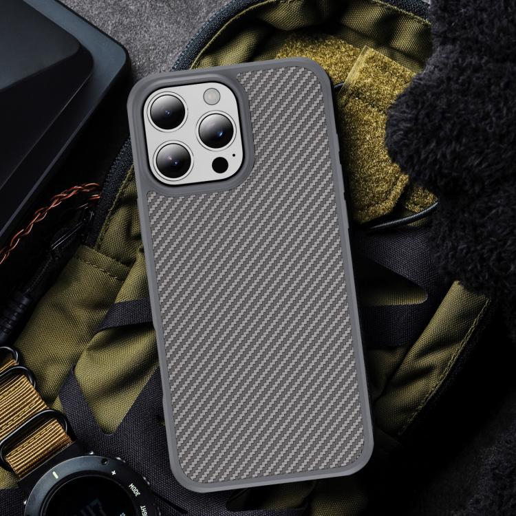 For iPhone 16 Pro Carbon Fiber Texture Skin-feel Acrylic TPU Phone Case