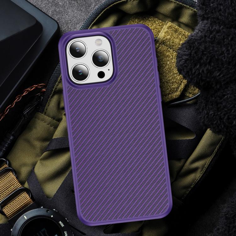 For iPhone 15 Pro Carbon Fiber Texture Skin-feel Acrylic TPU Phone Case