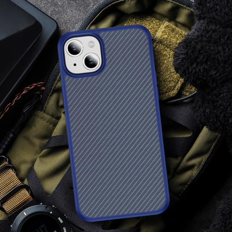 For iPhone 15 Plus Carbon Fiber Texture Skin-feel Acrylic TPU Phone Case