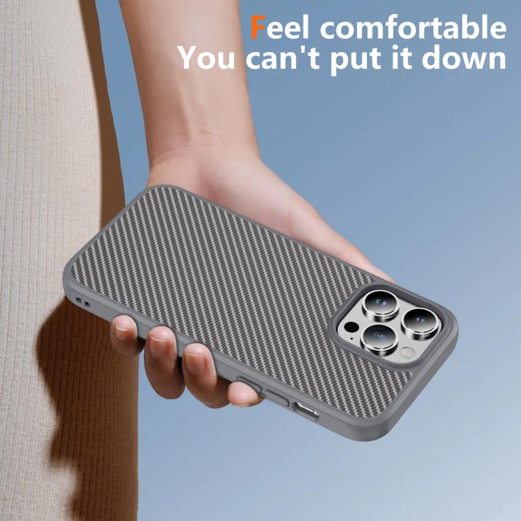 For iPhone 14 Pro Max Carbon Fiber Texture Skin-feel Acrylic TPU Phone Case