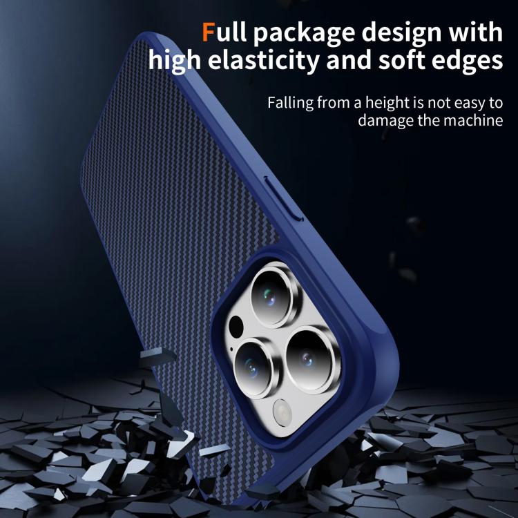 For iPhone 14 Pro Carbon Fiber Texture Skin-feel Acrylic TPU Phone Case