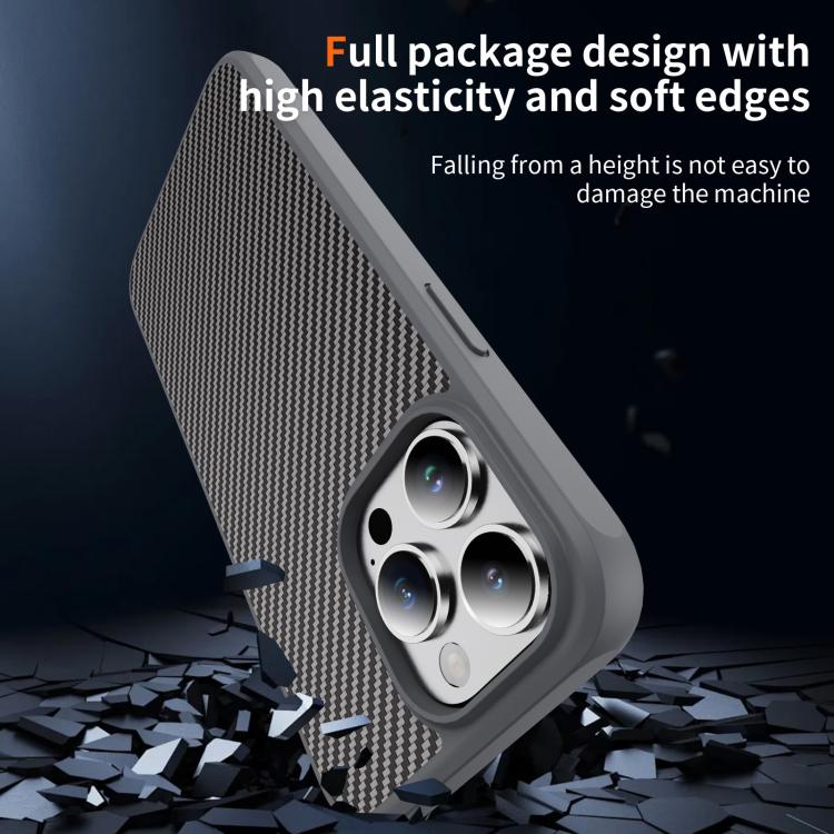 For iPhone 14 Pro Carbon Fiber Texture Skin-feel Acrylic TPU Phone Case
