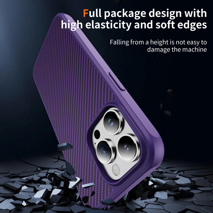 For iPhone 14 Pro Carbon Fiber Texture Skin-feel Acrylic TPU Phone Case