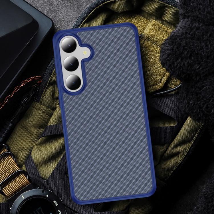 For Samsung Galaxy S24 5G Carbon Fiber Texture Skin-feel Acrylic TPU Phone Case