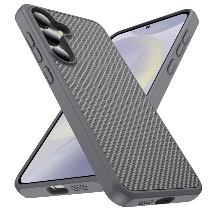 For Samsung Galaxy S24 5G Carbon Fiber Texture Skin-feel Acrylic TPU Phone Case