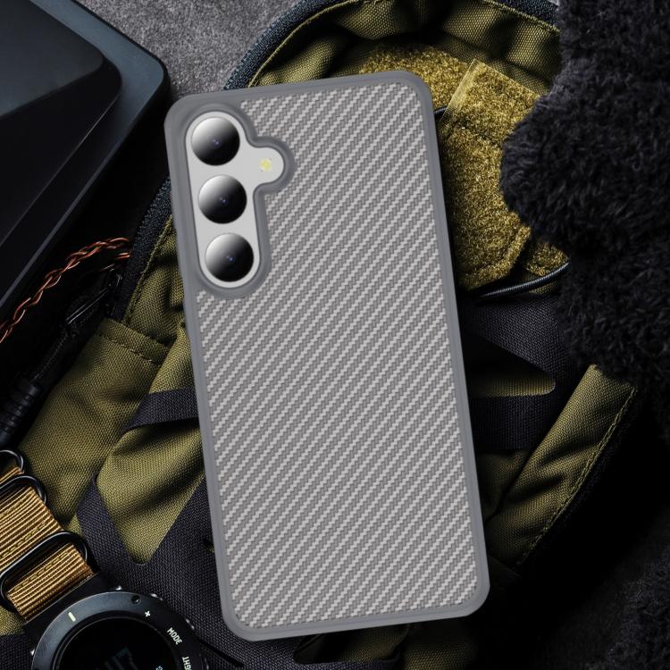 For Samsung Galaxy S24 5G Carbon Fiber Texture Skin-feel Acrylic TPU Phone Case