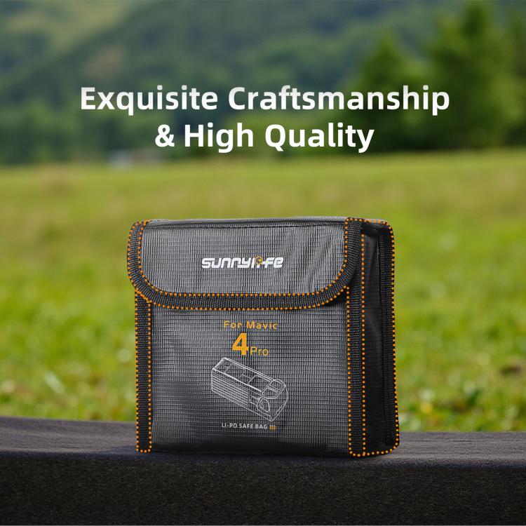 For DJI Mavic 4 Pro Sunnylife Battery Explosion-proof Safe Bag Protective Li-Po Safe Bag
