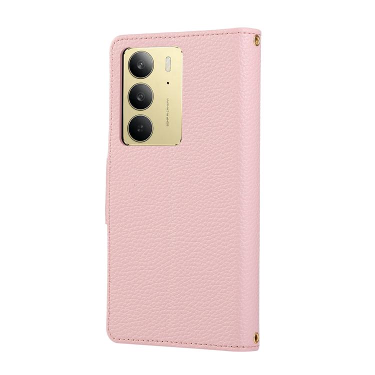 For Realme C75 5G / 14X 5G Round Buckle Zipper Wallet Leather Phone Case with Crossbody Strap
