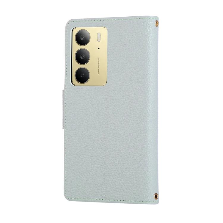 For Realme C75 5G / 14X 5G Round Buckle Zipper Wallet Leather Phone Case with Crossbody Strap