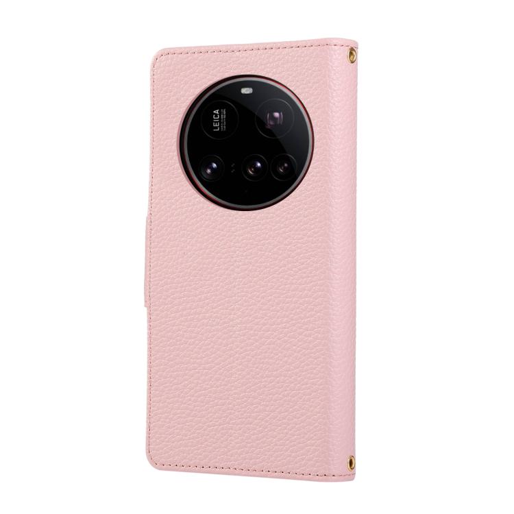 For Xiaomi 15 Ultra Round Buckle Zipper Wallet Leather Phone Case with Crossbody Strap