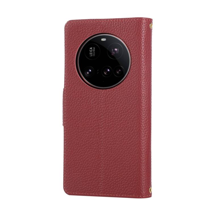 For Xiaomi 15 Ultra Round Buckle Zipper Wallet Leather Phone Case with Crossbody Strap