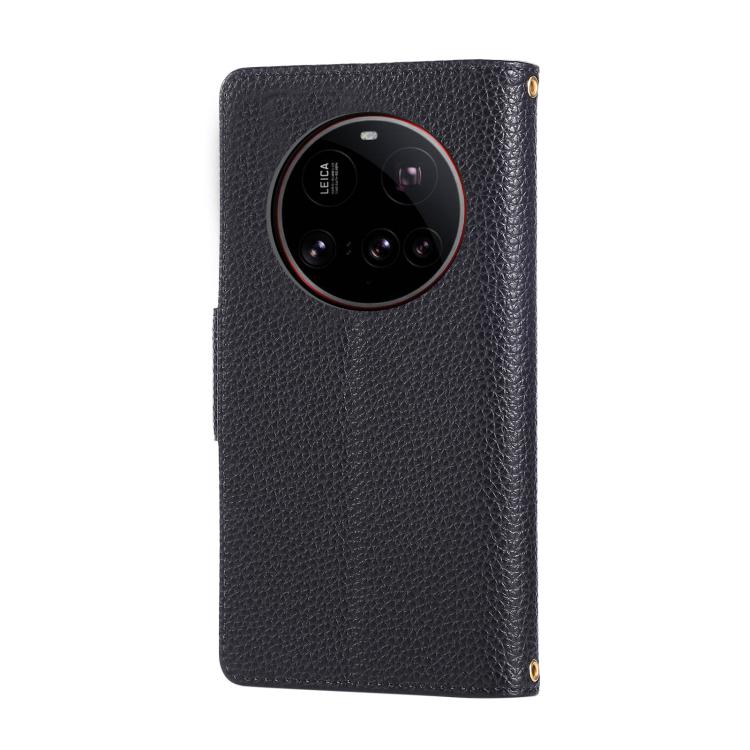 For Xiaomi 15 Ultra Round Buckle Zipper Wallet Leather Phone Case with Crossbody Strap