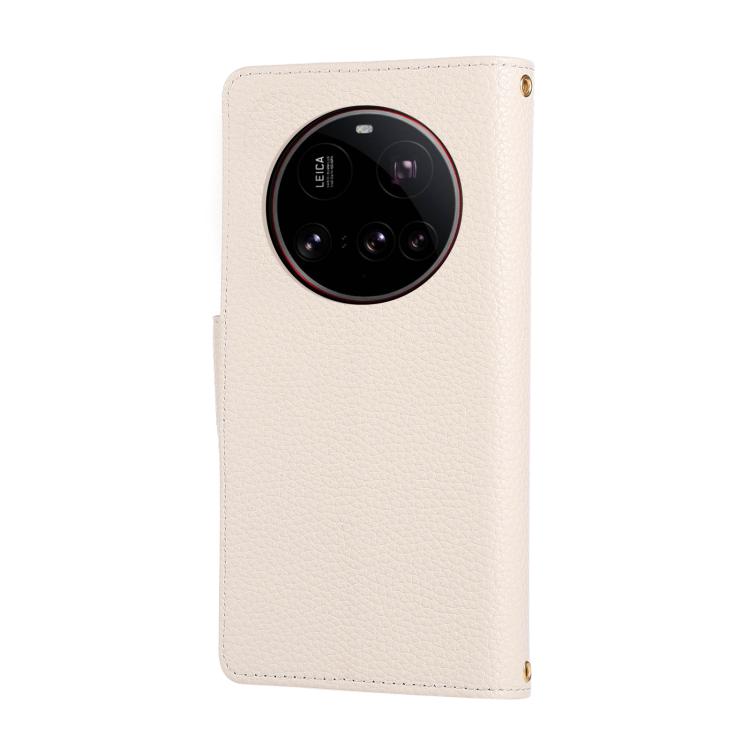 For Xiaomi 15 Ultra Round Buckle Zipper Wallet Leather Phone Case with Crossbody Strap