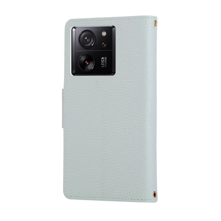 For Xiaomi 13T / 13T Pro Round Buckle Zipper Wallet Leather Phone Case with Crossbody Strap