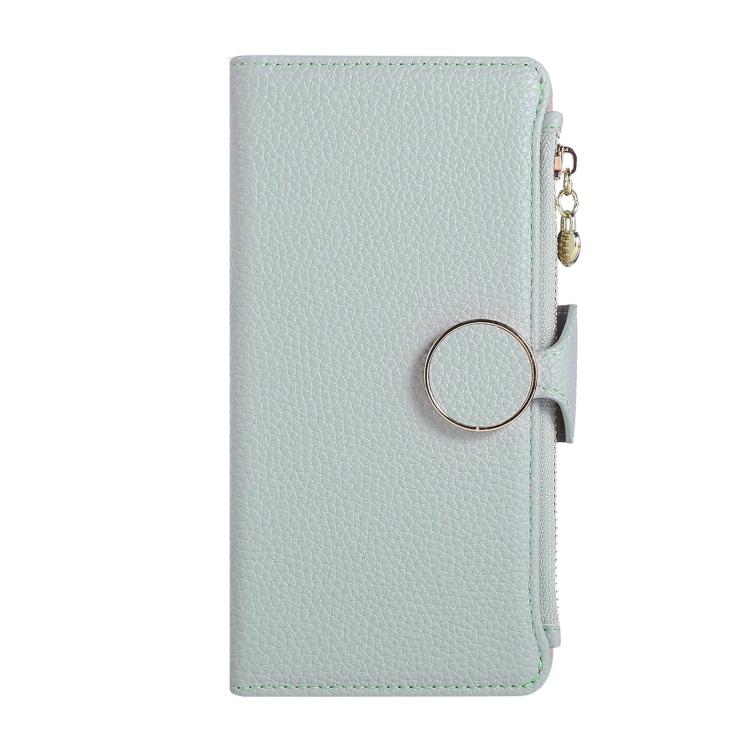 For Redmi Note 13 Pro+ Round Buckle Zipper Wallet Leather Phone Case with Crossbody Strap