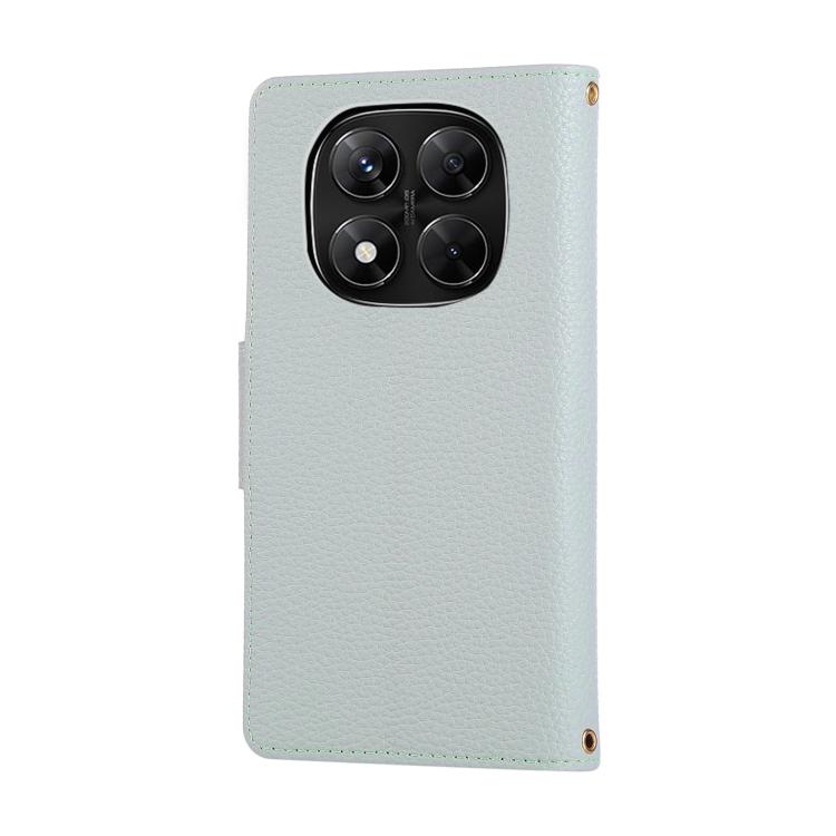 For Redmi Note 14 Pro 5G Round Buckle Zipper Wallet Leather Phone Case with Crossbody Strap