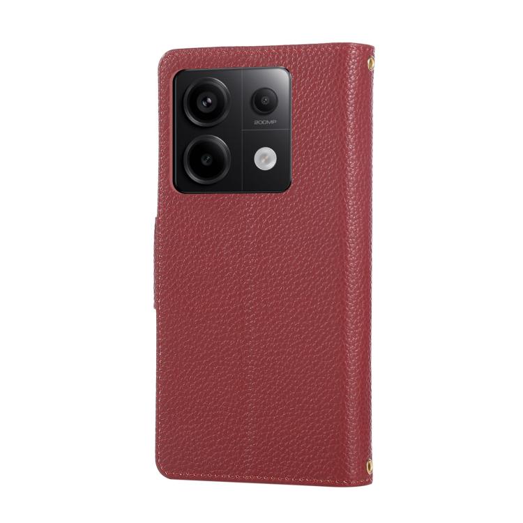 For Redmi Note 13 Pro 4G Round Buckle Zipper Wallet Leather Phone Case with Crossbody Strap