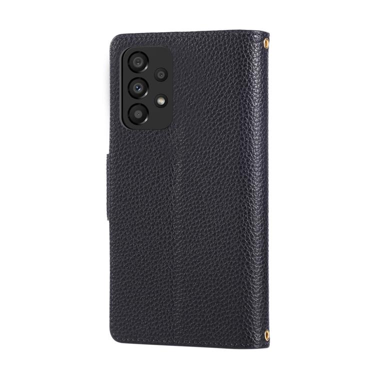 For Samsung Galaxy A13 4G / 5G Round Buckle Zipper Wallet Leather Phone Case with Crossbody Strap