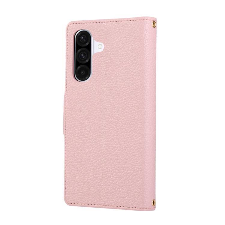 For Samsung Galaxy A36 5G Round Buckle Zipper Wallet Leather Phone Case with Crossbody Strap
