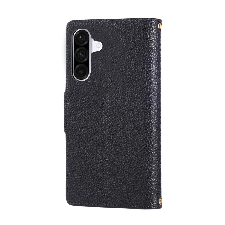 For Samsung Galaxy A36 5G Round Buckle Zipper Wallet Leather Phone Case with Crossbody Strap