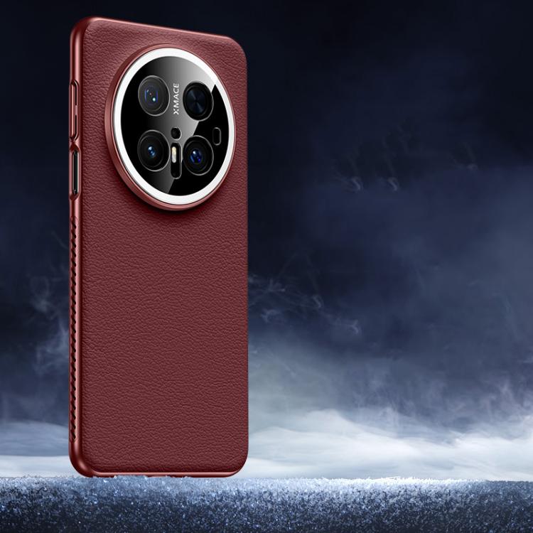 For Huawei Mate 70 Pro / 70 Pro+ Soft Armor Cooling Plain Leather Hybrid PC Phone Case