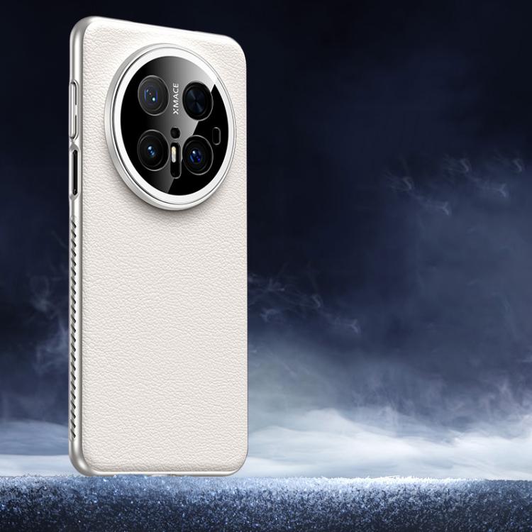 For Huawei Mate 70 Pro / 70 Pro+ Soft Armor Cooling Plain Leather Hybrid PC Phone Case
