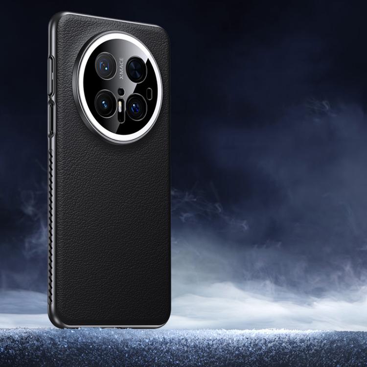 For Huawei Mate 70 Pro / 70 Pro+ Soft Armor Cooling Plain Leather Hybrid PC Phone Case