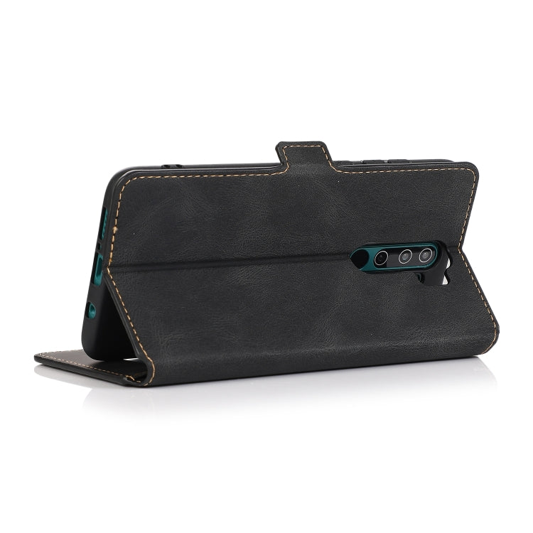 For Xiaomi Redmi Note 8 Pro Retro Magnetic Closing Clasp Horizontal Flip Leather Case with Holder & Card Slots & Photo Frame & Wallet